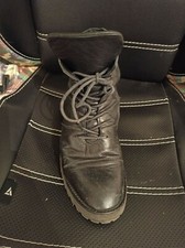 Men Winter Shoes size 41 Black Color Army Style