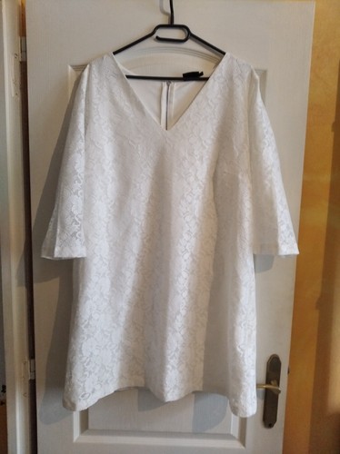 Robe courte blanche - , doublée