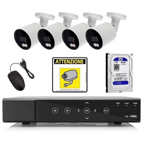 Kit système tvcc dvr canaux - kit, 4