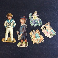 Anciens Chromos Lot de 5