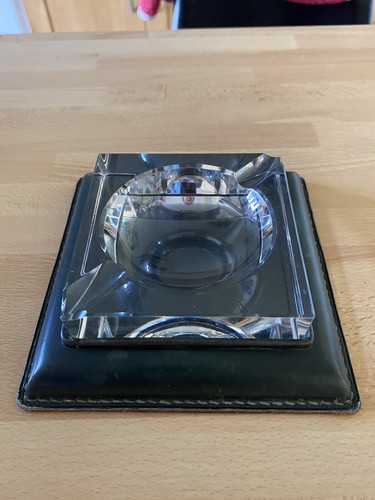 Cendrier cuir cristal fontana - cuir,