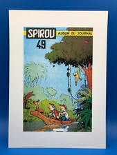 Franquin Spirou et Fantasio La pirogue Tirage couverture recueil éditeur 49