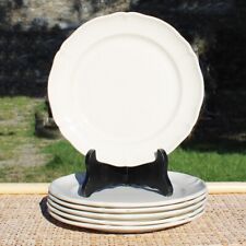 Villeroy & Boch Ivory 23.5cm Antique Flat Plates Set of 6