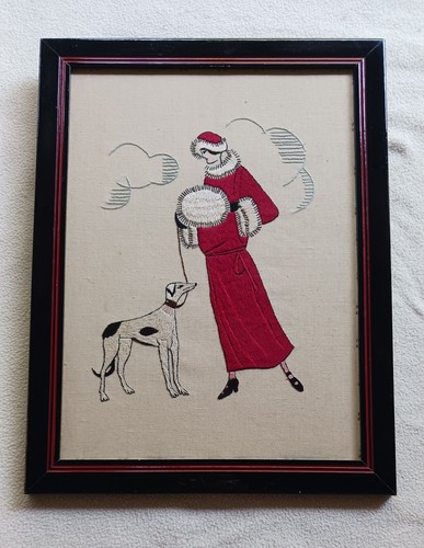 Cadre toile brodée - ,
