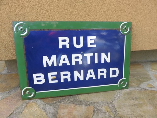 Ancienne plaque rue - ancienne,