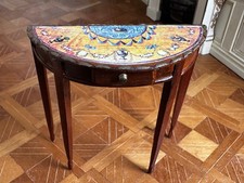 Dolls house miniature 1:12 demi lune table by MASTERS MINIATURES