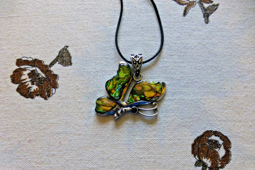 Superbe pendentif nacre - pendentif, en