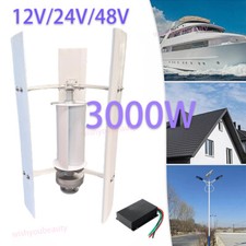 3000W Générateur à éolienne 12V 24V 48V Wind Power Generator & MPPT Controller