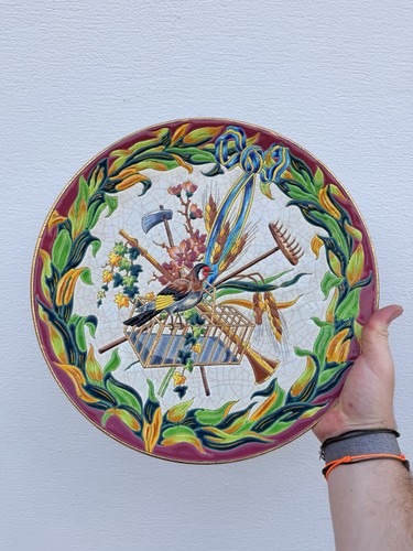 Longwy enamels large - longwy, dish