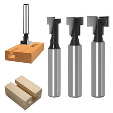 3 Tailles De Type T Fraise Defonceuse 8mmRainure En Acier Au Carbone Allié Fr...