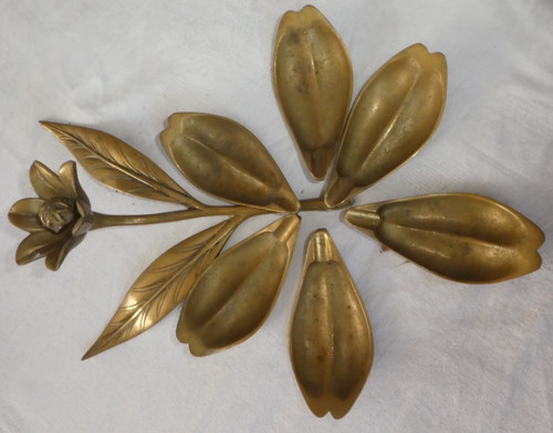 Rare ancien cendrier - ancien, laiton