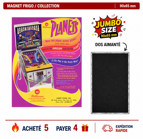 Magnet frigo planets 90x65 - frigo, mm