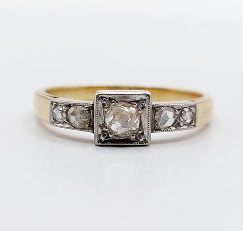 Bague art deco 18k - bague,