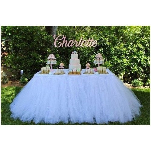 Jupe table tulle blanc - jupe, en