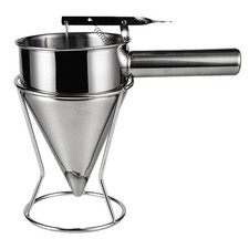 Entonnoir à balle Octopus Sushi Sushi Fondnel de piston avec rack (argent)