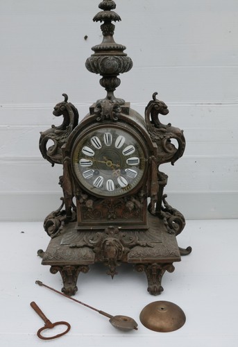 Pendule colonnes charles - pendule,