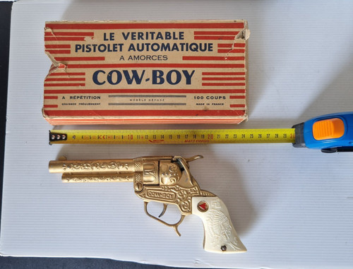 Jouet 1960 cow boy amorces - jouet,