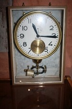 HORLOGE MERE REGULATEUR BRILLIE  INDUSTRIAL CLOCK FRENCH ART DECO Loft