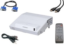 Hitachi CP-AW2505 Ultra Short Throw 3LCD Projector 2700 Lumens BUNDLE Remote etc