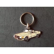 Porte-clés profil Mercedes R107, 280 350 380 450 500 300 420 560 SL (beige-beige