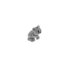 1x Lego Animal Hamster New - Light Grey Face Pattern White Friends 41179 24183pb04