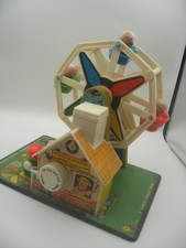Vintage 1966 Fisher Price Little People Play Family Horse Ferris Wheel Musical