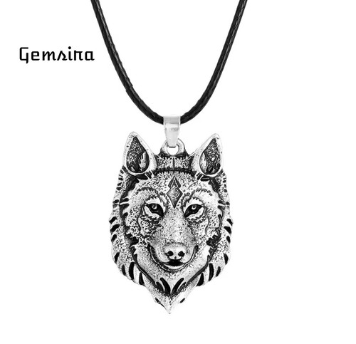 Silver wolf head jewelry - , +