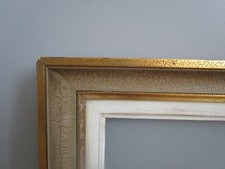 Antique Gold Bordered Molded Wood Frame