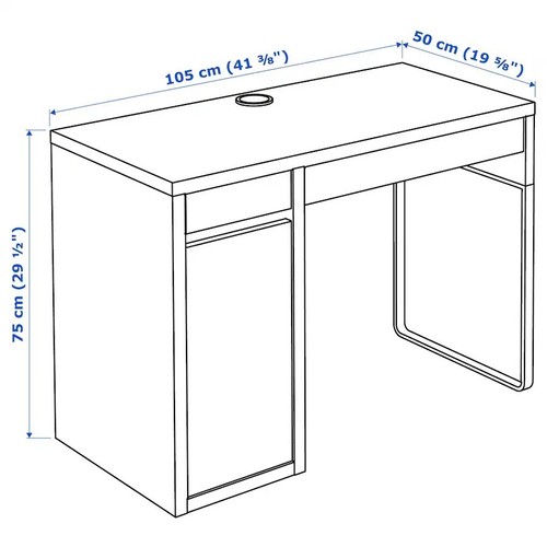 Ikea micke desk black brown - micke,