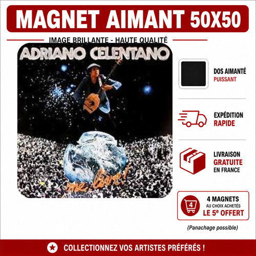 Magnet adriano celentano 5x5 - ,