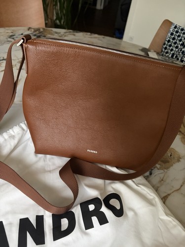 Sandro sac bandoulière cuir