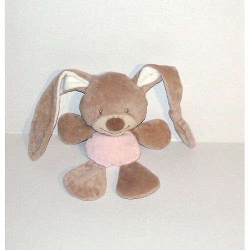 Doudou semi plat lapin rigolo - semi,