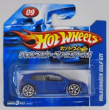 Hot Wheels 1/64 Volkswagen Golf GTI Blue/Black Diecast Car
