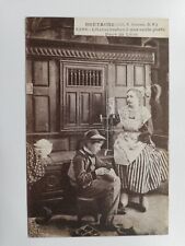 Old postcard - 29 - in Brittany - Breton closed bed