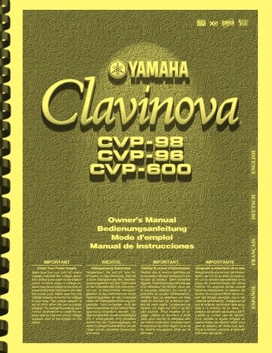 Yamaha clavinova cvp - clavinova, cvp-98
