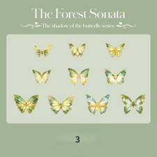 Mr. Paper – Autocollant Papillon Vintage En PVC, Étiquette Esthétique, Matériel 