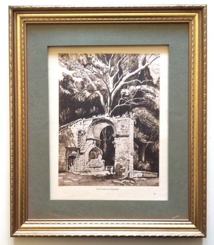 Gravure provence porte - provence.,