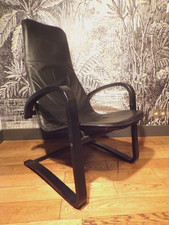 FAUTEUIL SCANDINAVE-CUIR &