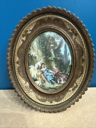 Ancienne miniature peinte sous - ancienne,