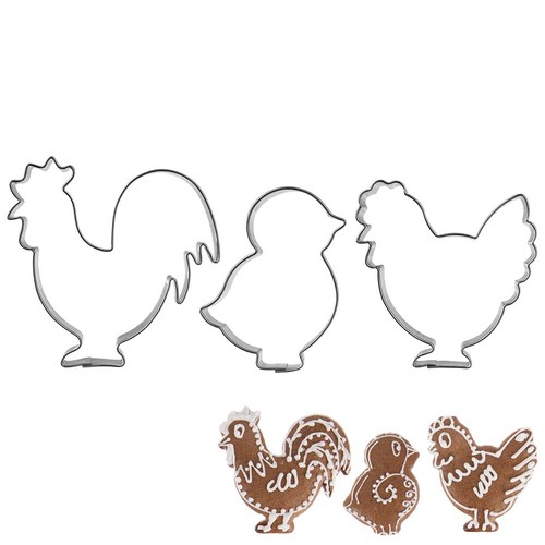 Emporte pièces coq poule - emporte-pièces,