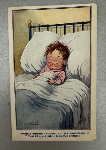 Old postcard donald mcgill - postcard,