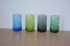 RARE Verres Coca Cola - Lot de 4 - Couleurs diverses - Collection - Comme neuf
