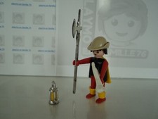 PLAYMOBIL vintage médiéval chevalier garde veilleur de nuit set 3378 de 1977 #1