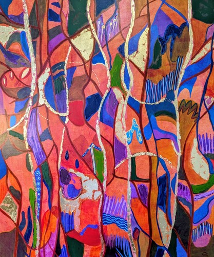 Tableau moderne acrylique x - tableau,