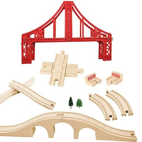 Pont train bois - pont, de