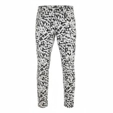 Antony Morato Gilmour Hommes Pantalon W30 Blanc Super Coupe Skinny Motif RRP130