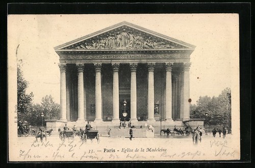 Carte postale paris église - postale,