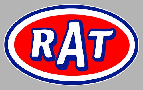 Rat hot rod custom 12cmx7cm - rat,