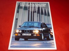 1987 BMW 5 Series E28 518i 520i 525i 528i M535i M5 Colours Upholstery Colour Chart Brochure