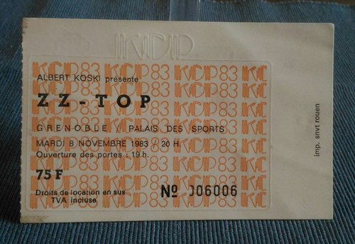 Ticket billet used stub place - billet,